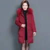 Linxiqin XL-7xl Down Cott Cott Kobiet Średnia długość Kobiety Kobiety Fur Fur Control Płaszcz Abrigos Mujer Invierno Sobretudo feminino u8aj#