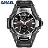 Smael New Fashion Dual Time Led Digital Watch Men Waterproof Chronograph Casual Mens Sport Quartz Watches Saat Relogio Masculino 2262i