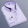 busin shirt LG mouw slank gestreept shirt eenvoudig formeel shirt w5IV #
