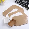 Sortez des conteneurs 30 PCS Plateau d'emballage Kraft Paper Case jetable Servant Frenries Frises