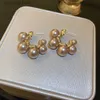 Charm Pearl C-shaped Earrings for Women Retro Personalized Temperament Hoop Earrings Luxury Unique Gorgeous Designer Jewelry Y240328