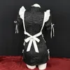 Японский Chegsam Maid Dr Японский Kawaii Школьница Праздничный наряд Halen Sweet Bowknot на шнуровке Tel Anime Костюм горничной s2lw #