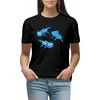 Polo da donna The Blue Axolotl Cute Action T-shirt Divertenti vestiti estivi Top per donna