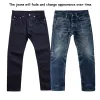 Rote Tornado Blau-Schwarze Offiziershose Slim Straight Fit 14oz Indigo Seedge Denim Jeans p6WZ#