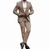 Busin Костюм из 2 предметов для мужчин Классический стиль Sllm Set Формальный мужской костюм Жених Свадебный смокинг Формальный мужской пиджак + брюки x7xD #
