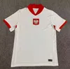 Polska 2024 Koszulki piłkarskie Lewandowski Men Kid Kit Polonia 2025 Zieliinski Milik Zalewski Szymanski Polska koszula piłkarska Polen mundure Boy 24 25 Pologne Euro 24