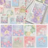 Dog Apparel 8PC Portable Notepad Student DIY Handbook Girl Heart Word Notebook Small Notes With Lines