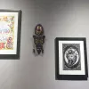 Skulpturen Zakka 3D handgemaltes Kunsthandwerk Geschenk Persönlichkeit Retro afrikanische Masken Metope Wandbehang Dekor für Zuhause Wohnzimmer Bar Ornament