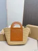 Designer Straw Basket Fashion Bag Handwoven Crossbody Beach Tote Summer Ladies Handtas geweven tas Purse A2