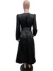 Casual Dresses Wmstar For Women S-3XL Solid Sexy Long Sleeve Swing Party Maxi Dress Fashion Wholesale Drop With Bandage