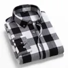 Männer Gedruckt Plaid Casual LG Sleeve Luxus Hemd Hohe Qualität Komfortable Weiche Flanell Frühling Herbst Fi Marke Shirts H0GH #