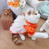 Dog Apparel 2024 Dress Cute Lolita Maid Skirt Teddy Yorkshire Poodle Spring Summer Small Clothes Bichon Doll Outfit Cat Pet Clothing