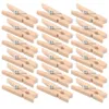 Quadros 100 Pcs Decorações de Chuveiro de Bebê De Madeira Clothespin Pequenos Clipes de Vestuário Pinos de Primavera Pinos de Roupa