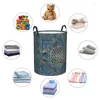 Laundry Bags Flower Of Life In Lotus Mandala Hamper Large Clothes Storage Basket Buddhism Toy Bin Organizer For Boy Girl Year