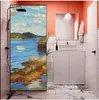 Window Stickers Oil Painting Electrostatic Glass Sticker Bathroom Kitchen Privacy Film Living Room Home Decoration Wall