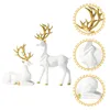 Decorative Figurines Christmas Reindeer Origami Elk Ornaments Dining Table Decor Decorations Indoor Home