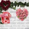 Party Decoration Valentin Day Porte Pendentif Love Heart Flear Flower Carard Paper imprimé Oranment pour les fournitures de décoration de salle de mariage