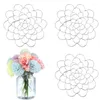 Dekoratif Çiçekler Çiçek Düzenleme Tutucu 3pc Tel Düzenleme Aracı Metal Çiçek Ekleme Kapağı Yeniden Kullanılabilir Izgara Arzu 5inch Kullanımı Kolay