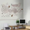 Stickers Large Office Teamwork Gear Success Wall Sticker Company Classroom Team Work Inspirational Quote Wall Decal Vinyl Home Decor