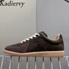 Casual Shoes S Sneakers Women Suede Leather Patchwork Running Unisex Round Toe Lace Up Leisure Flat Sports Men