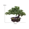 Fleurs décoratives décor artificielles de bonsaï Pin House Tree Plantes PP Matériau Decoration pour table pour jardin à la maison