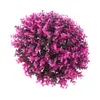 Dekorativa blommor Konstgjord topiary: 30 cm växter gräsformat grönska toppar arrangemang för bröllopslila