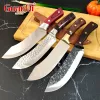 Calligraphy Chef Knife Stainless Steel Boning Knife Butcher Knife Razor Sharp Cleaver Kitchen Knife High Caebon Meat Cleaver Slicing Knife