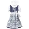 Halen Children Lace Cute Maid Cosplay Cosplay Costplay Holiday Party Festival Festival Festival Floral Print Dr scena odzież H7AF#