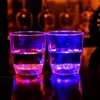 Koppar Saucers Creative LED Light Flashing Smart Liquid Active Plastic Cup Wedding Dekorera Champagne Beer Drinkware för festbarer