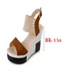 Casual Shoes 2024 Fashion Wedge Women Belt Buckle High Heel Fish Mouth Sandals Luxury Sandal