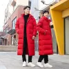 2024 Winter Korean Parkas Hiking Down Men's Lg Jacket Warm Thickened Cott Hooded Warm Parka Soccer Windproof Men's Clothing Y9HF#