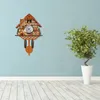 Table Corloges Mur Clock Home décor Bird House Pastoral Countryside Resin Ornements Sculpture A esthétique Salle suspendue Reloj de Pared