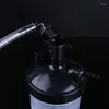 Garrafas de água 2024 Garrafa de borbulhador - umidificador de umidade e conector de tubulação cotovelo 12 "para concentrador de oxigênio