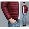 2022 Nouvelle marque décontractée Veste en duvet de canard blanc Hommes Automne Hiver Manteau chaud Homme Ultralight Duck Down Veste Mâle Coupe-vent Parka E9VH #