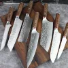 Coltelli Coltello da cucina forgiato Set 17 pezzi Coltelli da chef Coltello per disossare in acciaio inossidabile Coltello Nakiri Santoku Coltello per carne Pesce Coltello da taglio per frutta