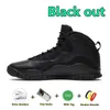 10 10s Mens Basketball Shoes Steel Grey Black Out Cement Chicago Drake Orlando Seattle Huarache Light Westbrook Men Trainers Outdoor Sports Sneakers 40-47