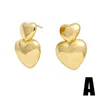 Hoop Earrings Exquisite White Pearl Heart For Women Polish Gold Plated Double Hears Dainty Jewelry Party Gifts Ersv74