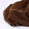 Tissu 16 de haute qualité tout en polyester lavé au sable, tissu en velours côtelé non extensible pour coudre des tissus de veste de costume au demi-mètre