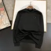 Tasarımcılar Erkek Sweaters Hoodies Sweatshirtler Kapşonlu Jumper Ceketler Moda Yuvarlak Boyun Uzun Kollu Mektup Erkek Hoodie Kazak Çift Rüzgar Yalıtısı Outwear Ceket