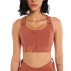 Lu Align Bra Bras Front Zipper Sports para Mulheres Gym Plus Size 5XL Velcro Ajustável Fitness Yoga Alto Suporte All-in-One Bras Top Lemon Sports 2024