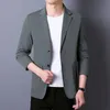 Summer Thin Casual Suit Jacket Men Korean Style Loose Sunscreen Terno Masculino Högkvalitativ enkelbröst fick Blazer Homme A7ZJ#