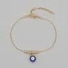 Charm Bracelets Dainty Evil Eye Chain Bracelet Lovely Blue Eyes Beads Link Bangle Good Luck Protection Enamel Beaded Tur Dhseller2010 Otcg5