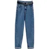 Damesjeans Jeans voor dameskleding Distressed Denim Katoenen broek Hoge taille Rechte losse harembroek Vrouwelijke kleding Esthetische jeans 24328