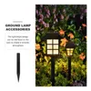 Tuindecoraties 10 pc's Land Plastic vervangende inzet voor zonne -licht Outdoor Lights Accessoires Aandelen Pieklamp