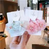 Hair Rubber Bands 2Pcs/Lot Childrens Accessories Spring Yarn Flower Circle Girl Fairy Rope Band Ponytail Tie Drop Delivery Jewelry Hai Ot12M