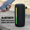 Alto-falante portátil bluetooth colorido efeito de iluminação plug-in ao ar livre alto-falante bluetooth subwoofer som tws conexão serial