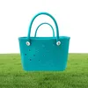 Vattentät kvinna EVA Tote Stora korgkorgväskor Washable Beach Silicone Bogg Bag Purse Eco Jelly Candy Lady Handbags1290085