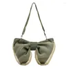 Sacs de soirée Miyagawa Automne Big Bow Tie Sac pour femme Mesh plissé Sweet Cute Girl Fashion Bandbody Femmes Épaule