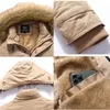 2023 Mens inverno nuovo antivento caldo pile di spessore Lg Parka Mens Outwear Fi collo di pelliccia casuale all'aperto Parka con cappuccio f1jM #