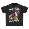 Designer T-shirt pour hommes Polo Big Baby Print Hip Hop Rap Rap High Street Street à manches courtes T-shirt T-shirt lavé T-shirt